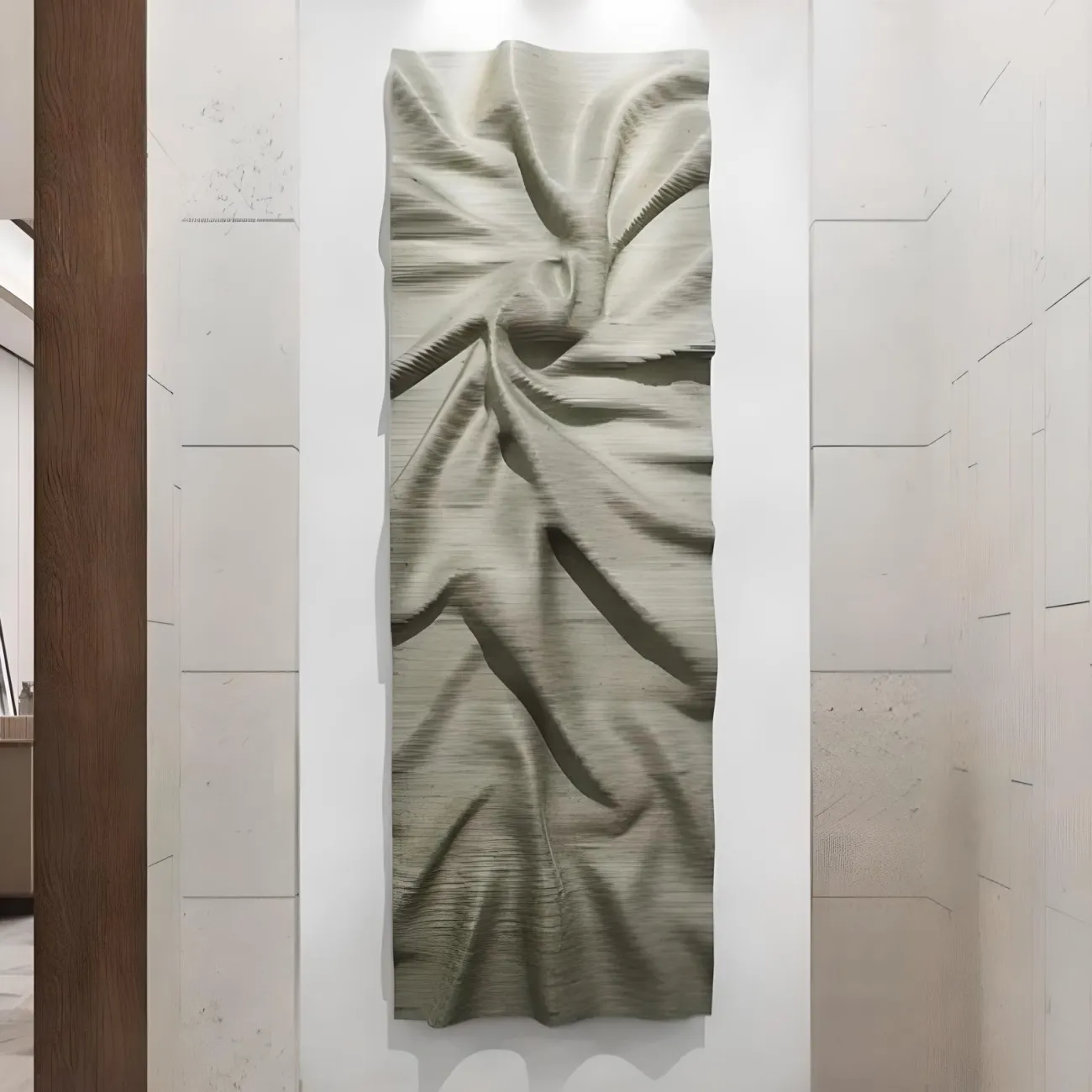 Трехмерная фреска "Пьяная красавица" 37703-30 с абстрактными складками