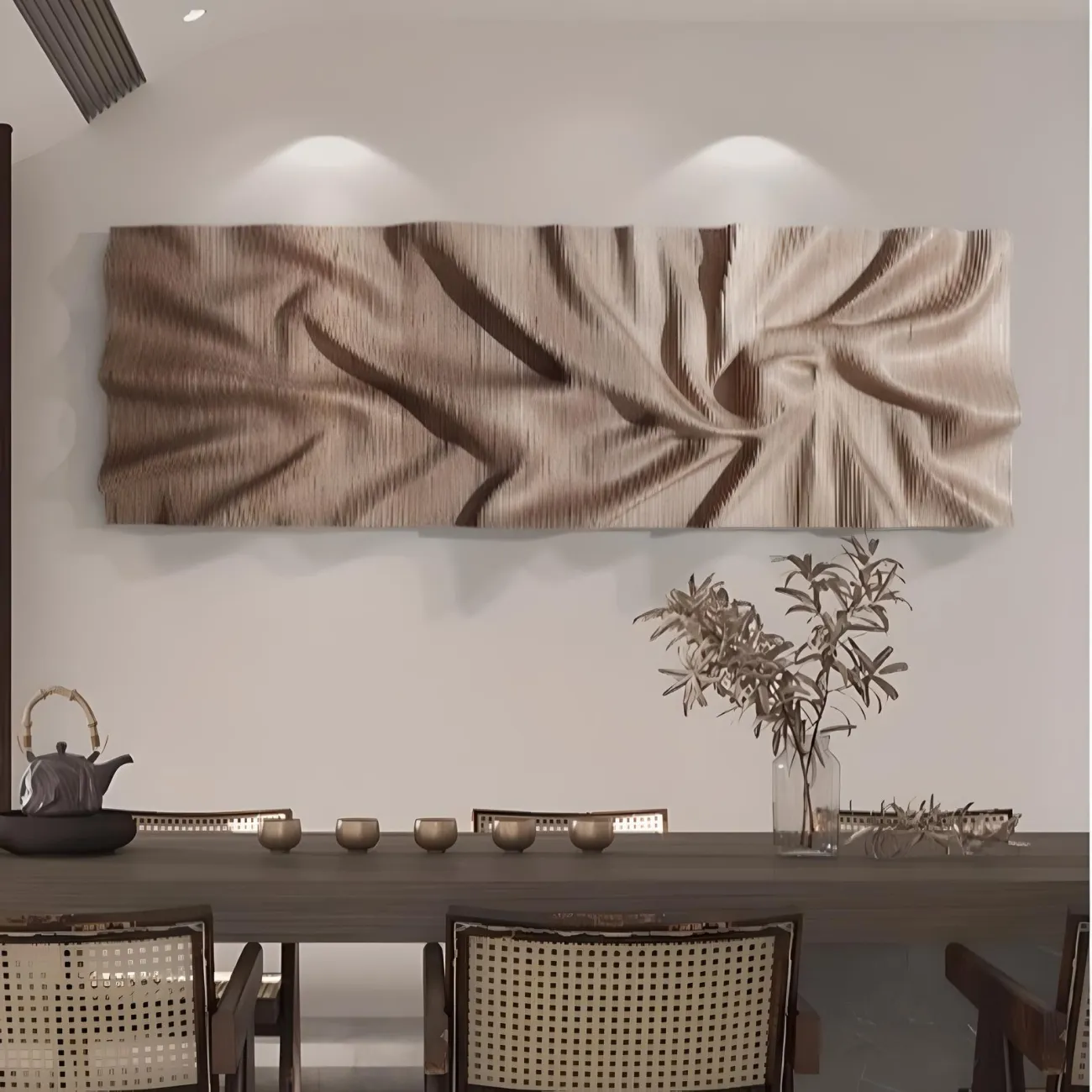 Трехмерная фреска "Пьяная красавица" 37703-30 с абстрактными складками