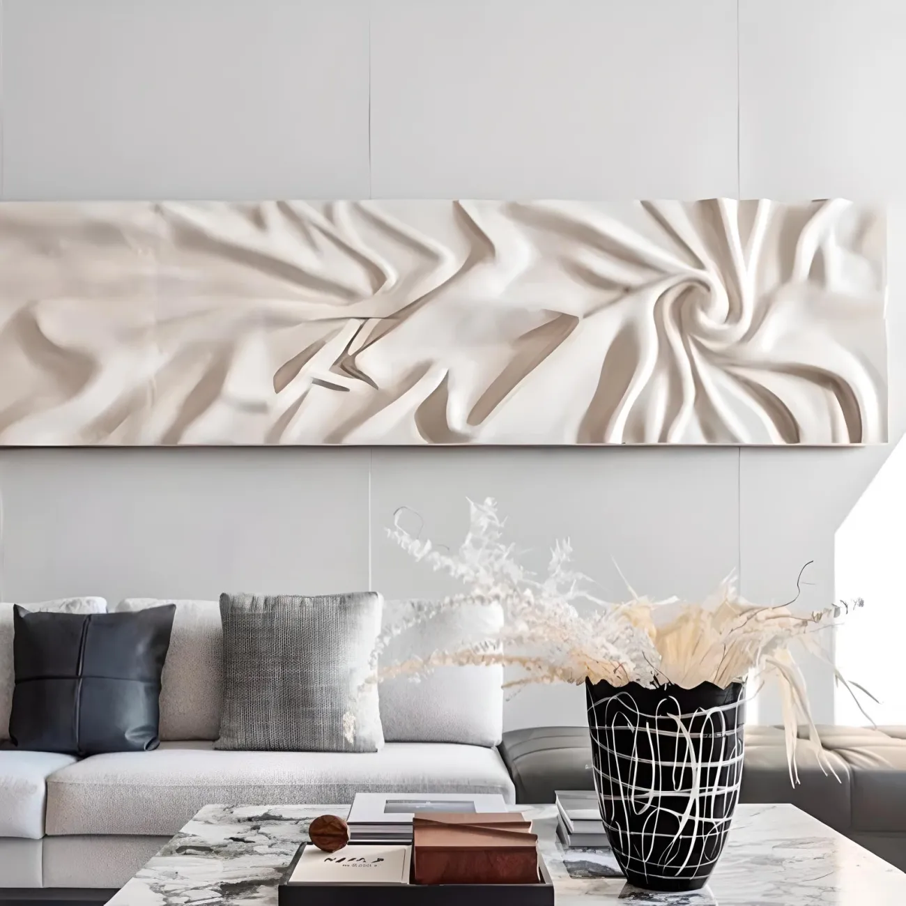 Трехмерная фреска "Пьяная красавица" 37703-30 с абстрактными складками