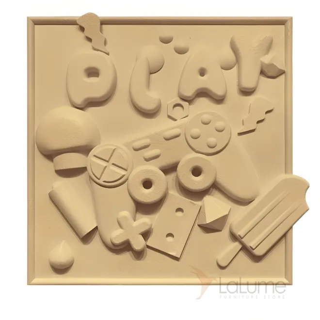 Скандинавская рельефная трехмерная картина "Пьяная красавица" 37741-30