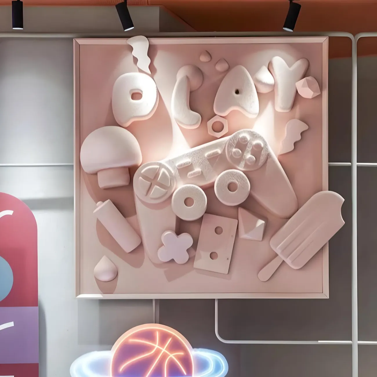 Скандинавская рельефная трехмерная картина "Пьяная красавица" 37741-30