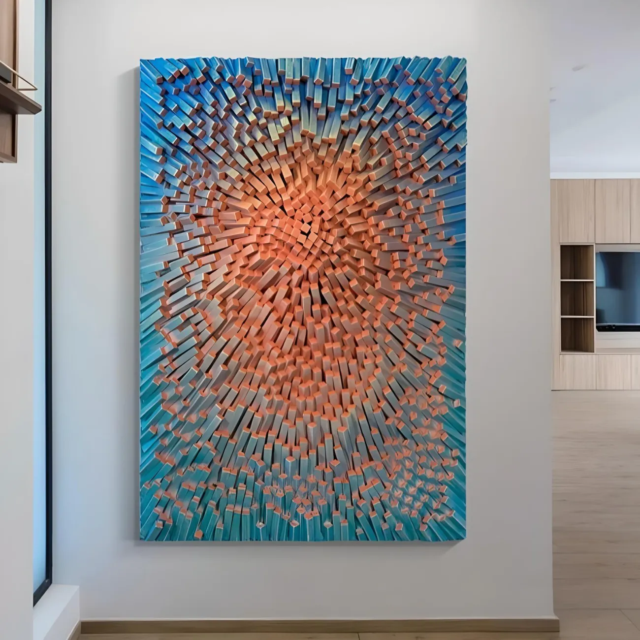 Современная градиентная трехмерная картина "Пьяная красавица" 37742-30