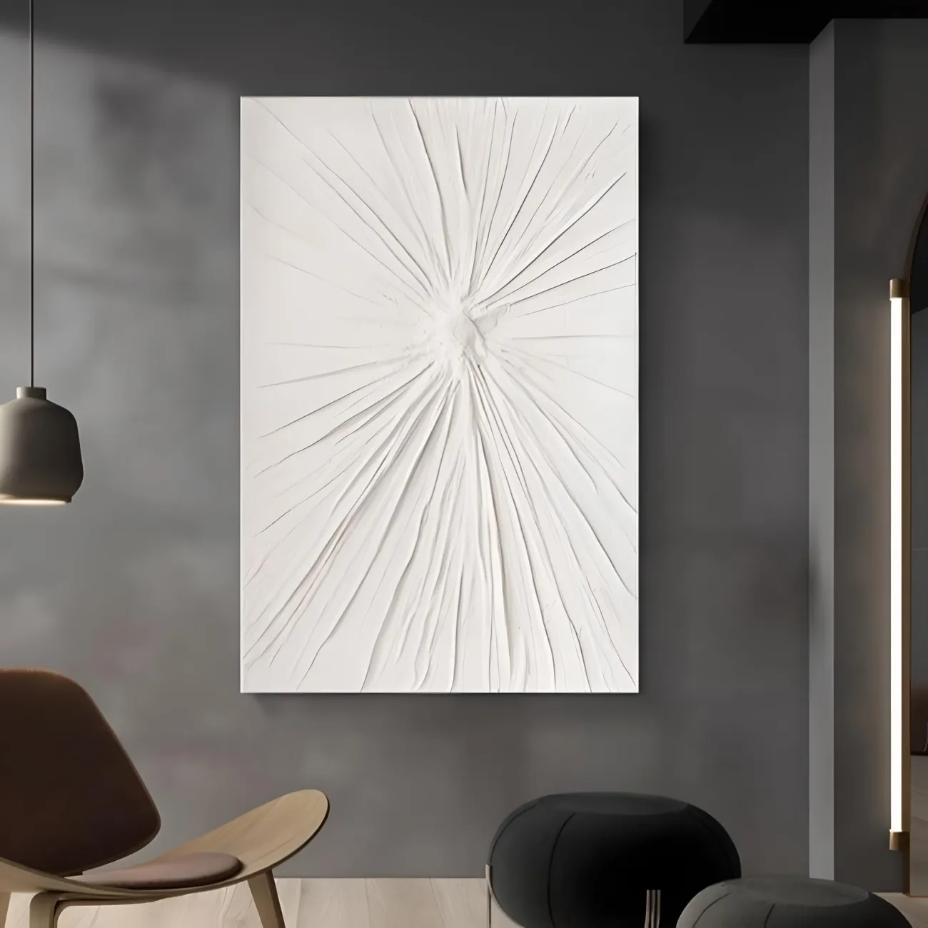 Минималистичная рельефная трехмерная картина "Klein blue" 37753-30