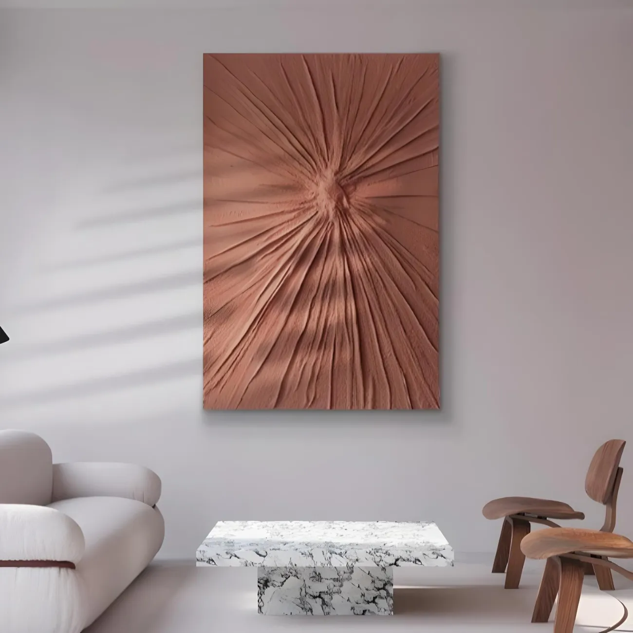 Минималистичная рельефная трехмерная картина "Klein blue" 37753-30