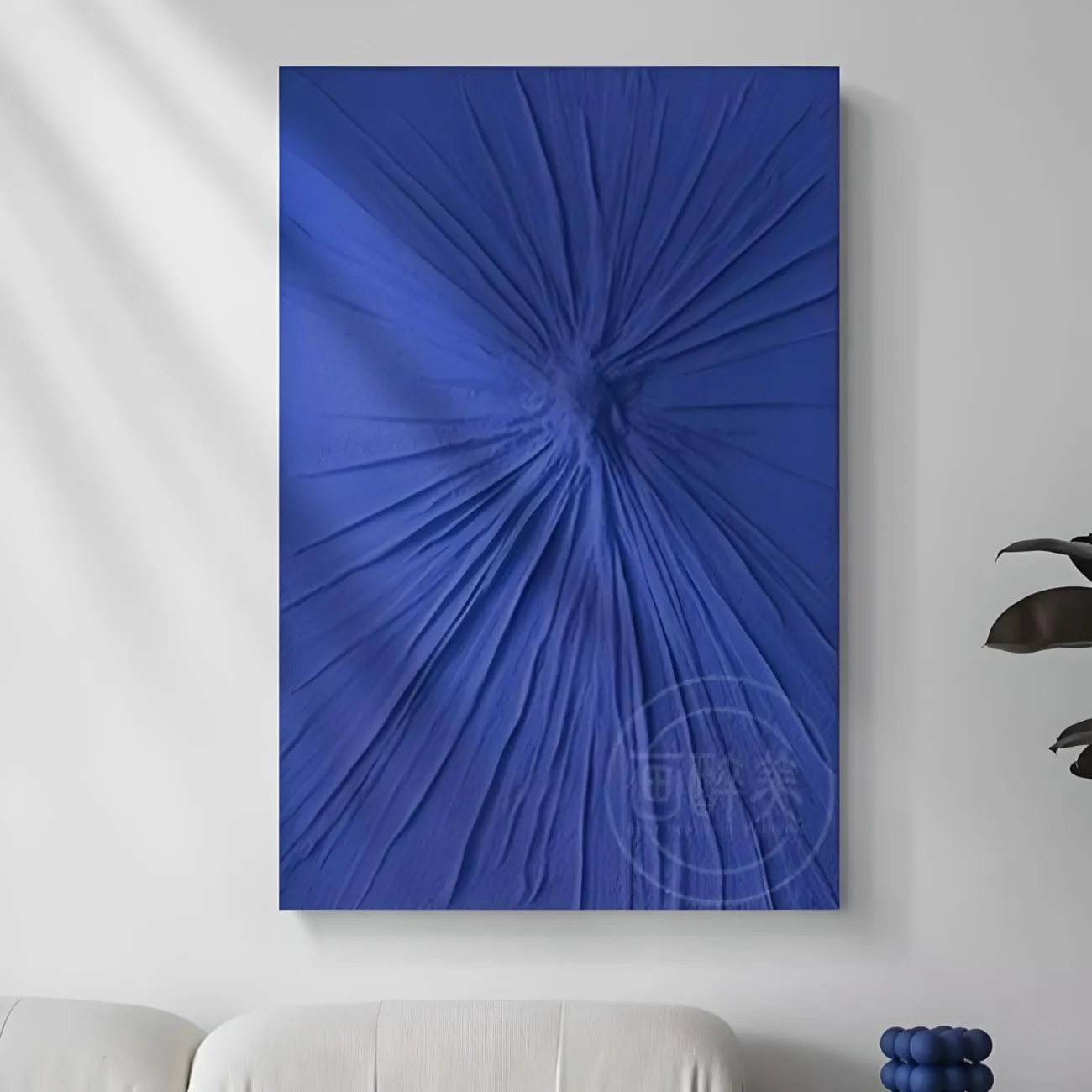 Минималистичная рельефная трехмерная картина "Klein blue" 37753-30