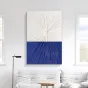Минималистичная рельефная трехмерная картина "Klein blue" 37753-30