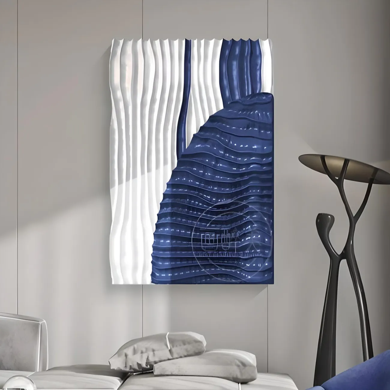 Абстрактная рельефная трехмерная картина "Пьяная красавица" 37755-30