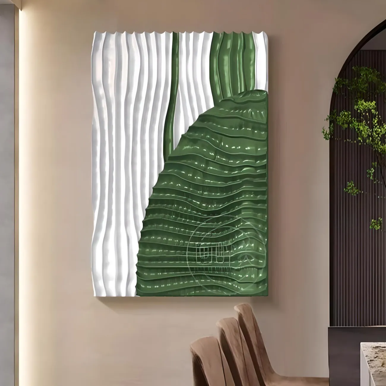 Абстрактная рельефная трехмерная картина "Пьяная красавица" 37755-30