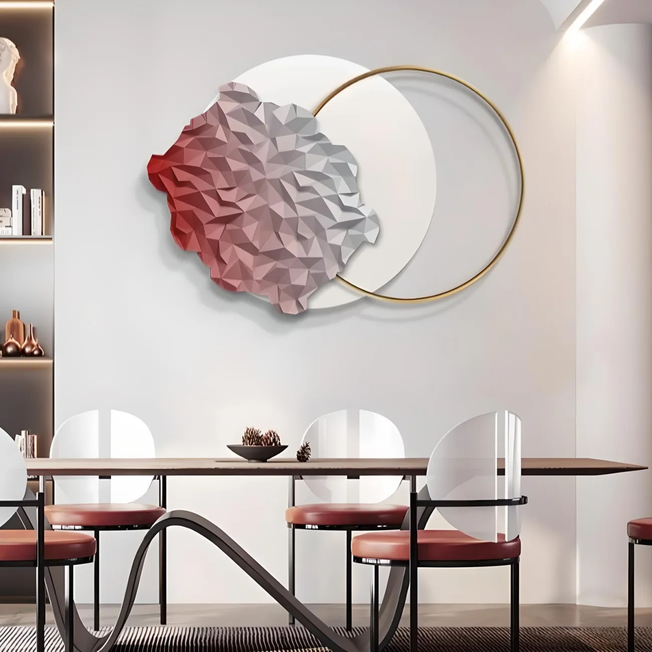 Минималистичная градиентная трехмерная картина "Пьяная красавица" 37761-30