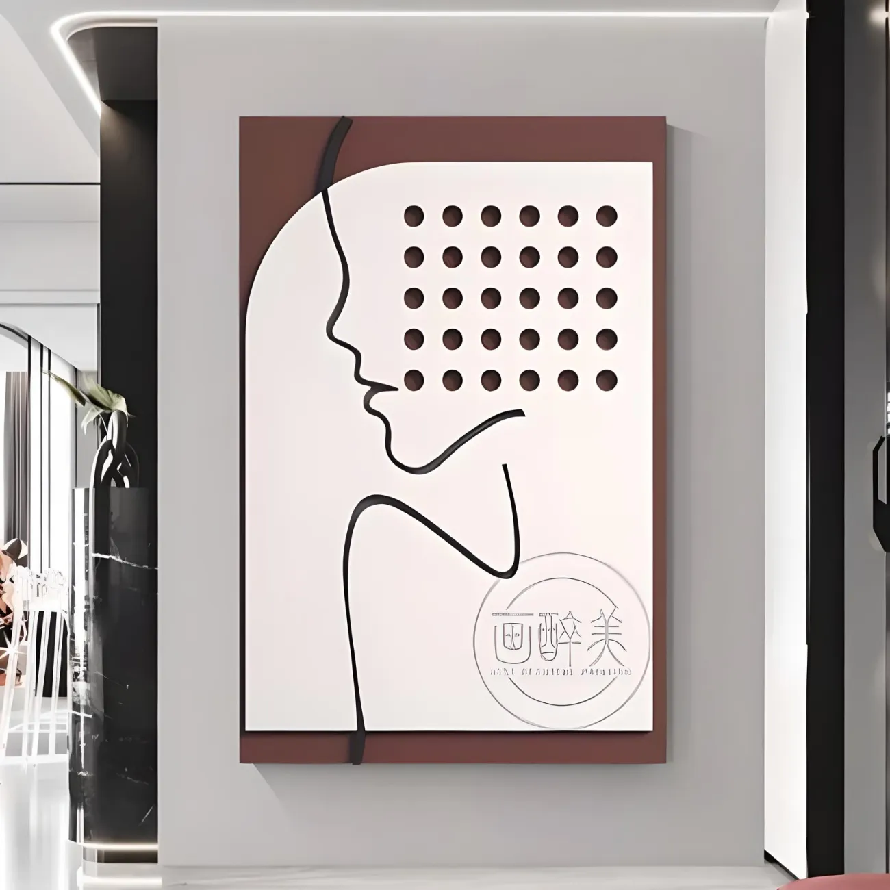 Современная рельефная трехмерная 3d картина "Пьяная красавица" 37767-30