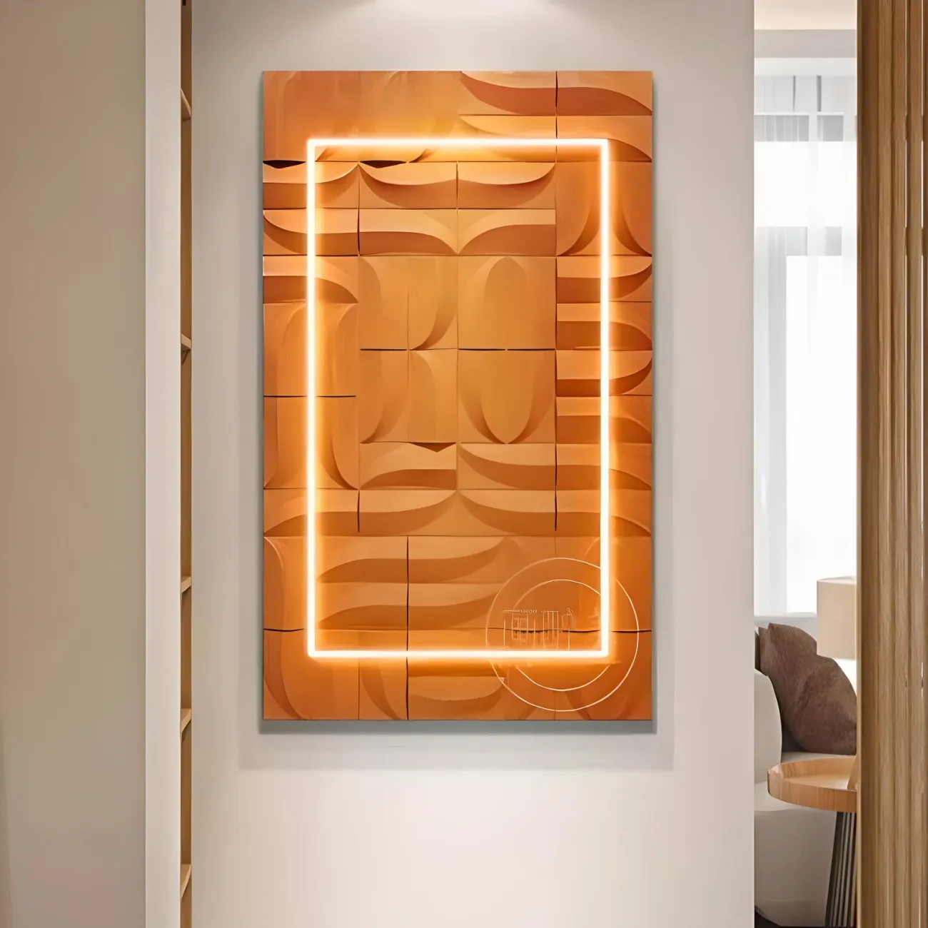 Трехмерная рельефная картина "Пьяная красавица" 37773-30 с светодиодной подсветкой