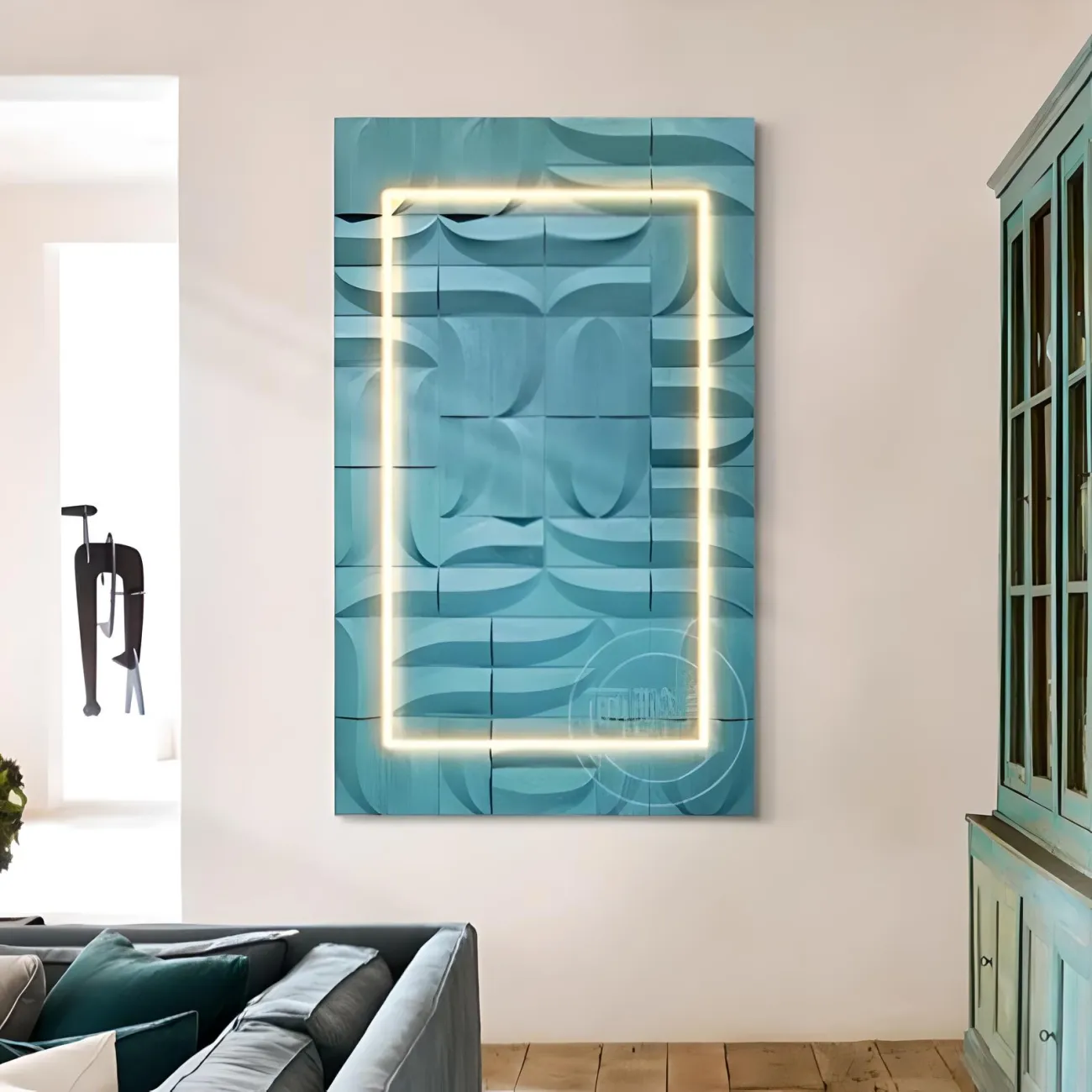 Трехмерная рельефная картина "Пьяная красавица" 37773-30 с светодиодной подсветкой