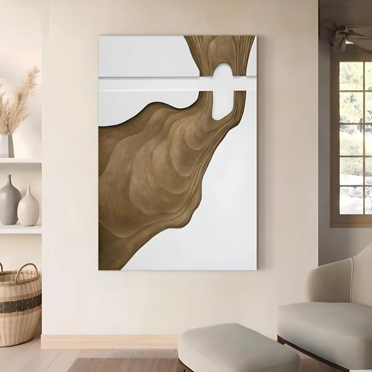 Модернистическая настенная трехмерная картина "Пьяная красавица" 37791-30