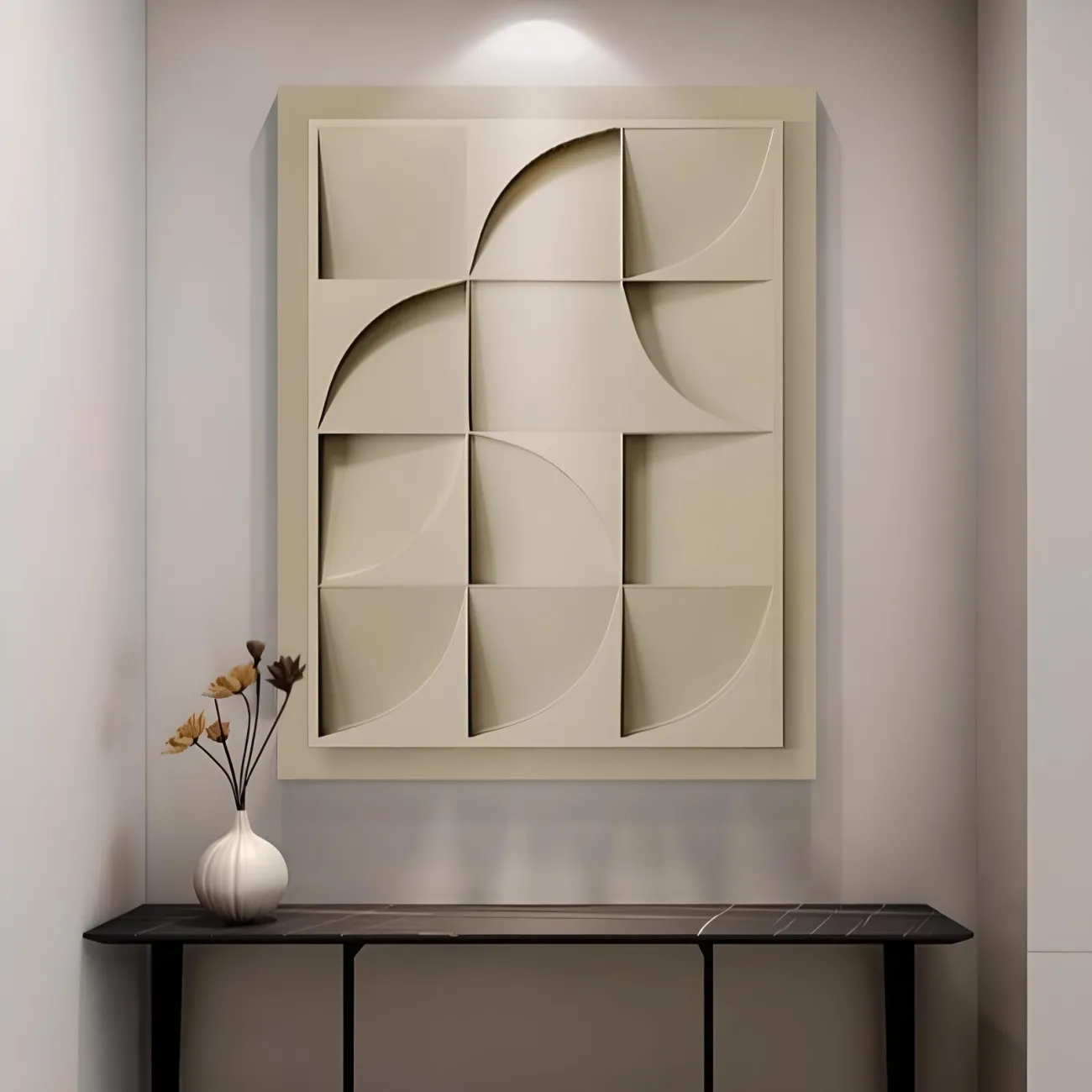 Абстрактная геометрическая трехмерная картина "Morandi" 37805-30