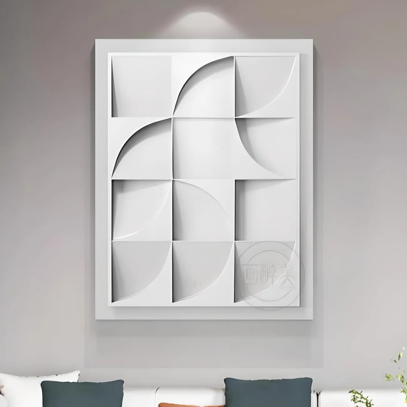 Абстрактная геометрическая трехмерная картина "Morandi" 37805-30