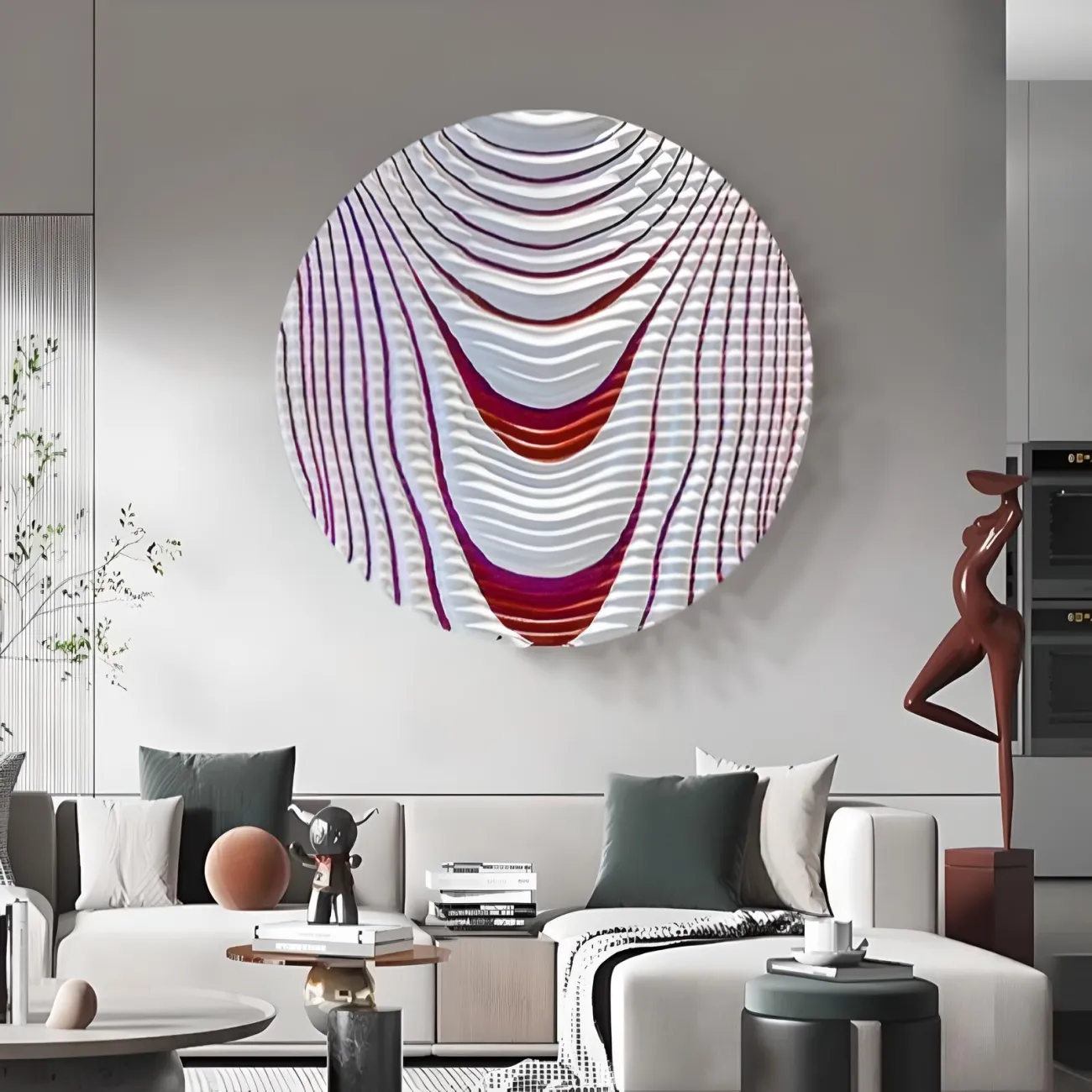 Современная минималистская трехмерная картина "Пьяная красавица" 37810-30