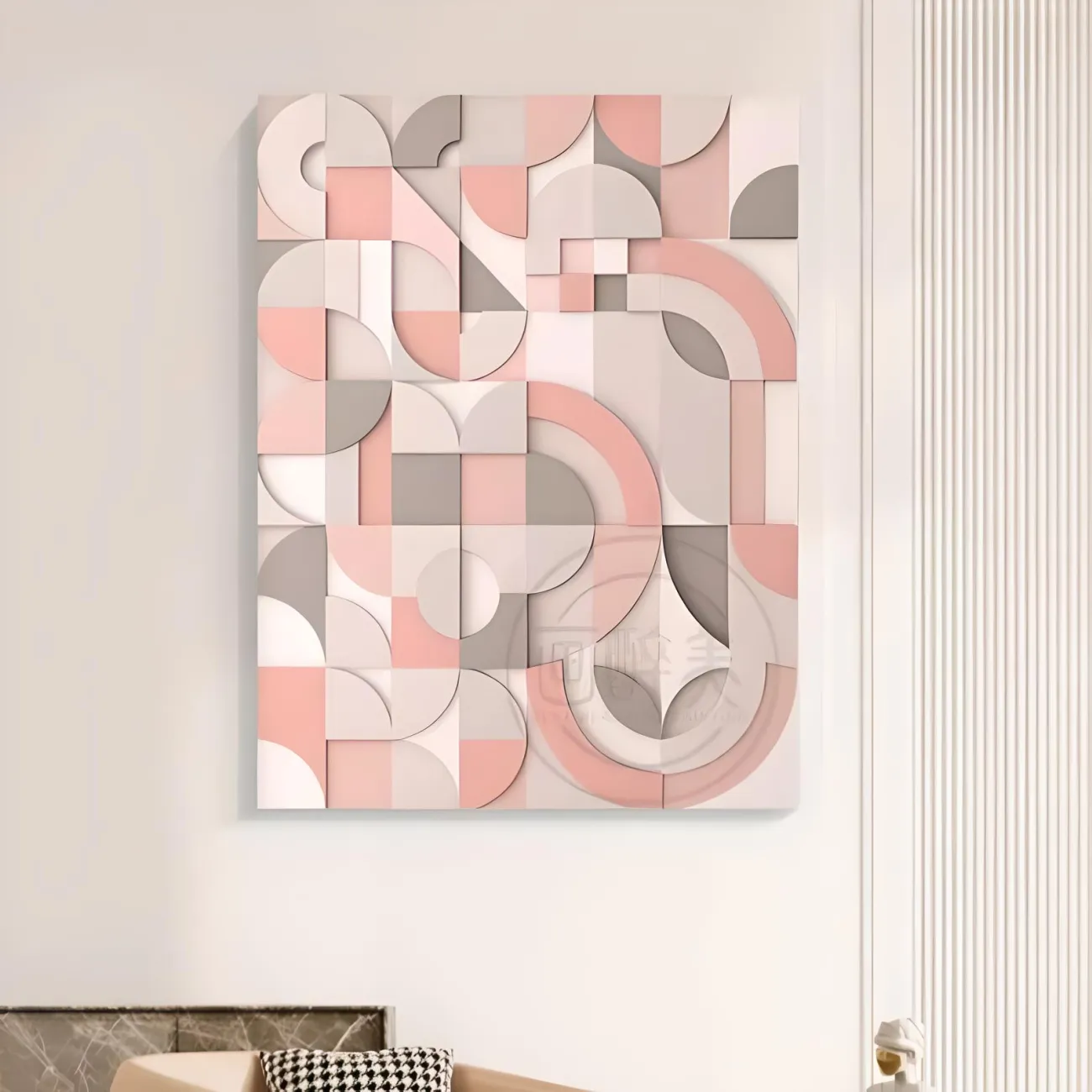 Геометрическая контрастная трехмерная картина "Пьяная красавица" 37814-30