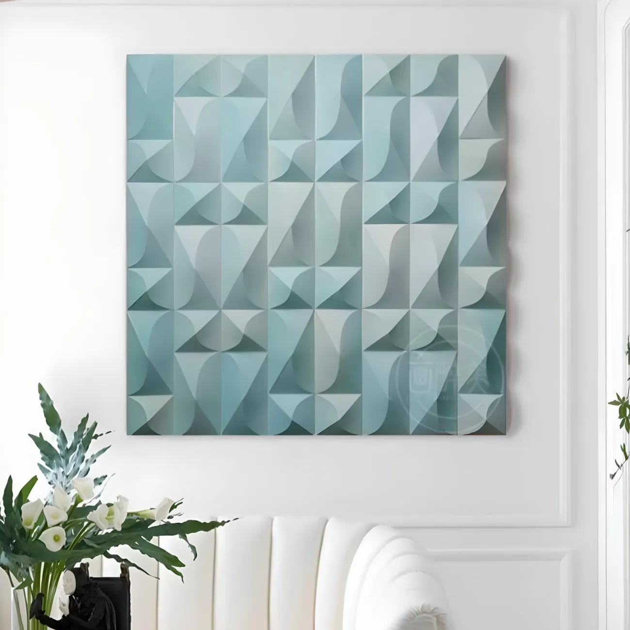  Абстрактная геометрическая трехмерная картина "Пьяная красавица" 37816-30