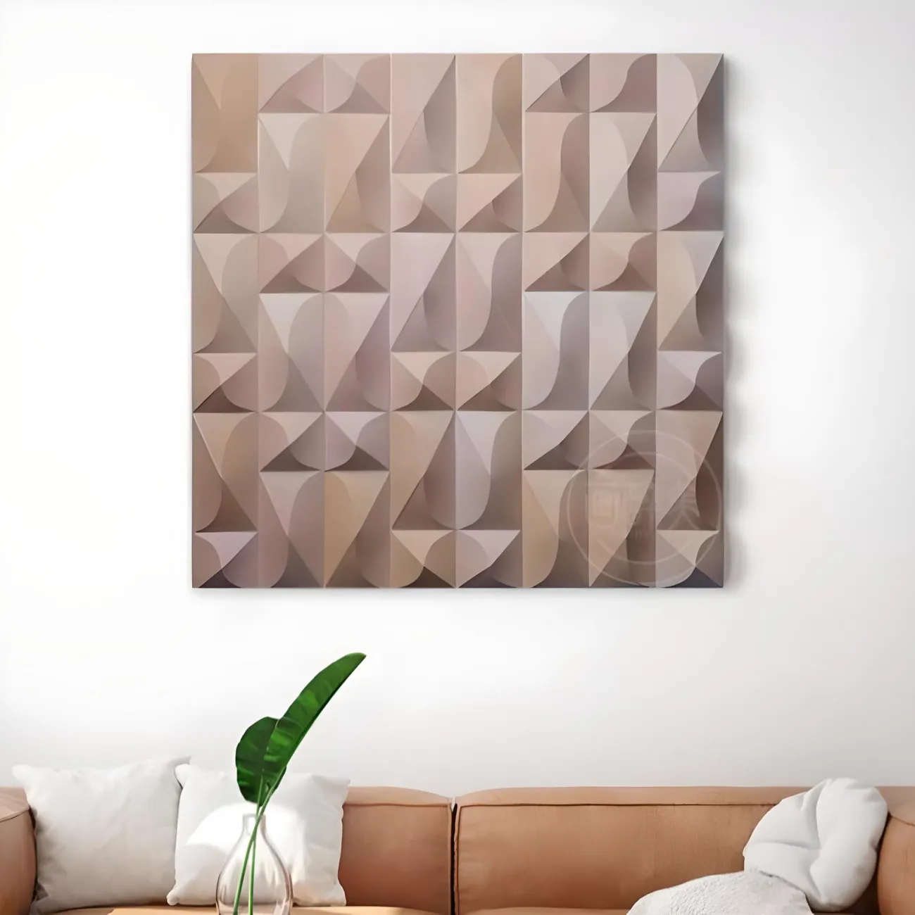  Абстрактная геометрическая трехмерная картина "Пьяная красавица" 37816-30