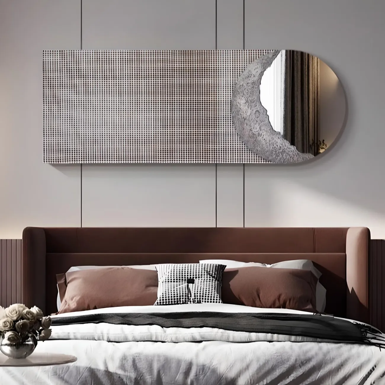 Креативная зеркальная подвесная картина "Пьяная красавица" 37819-30