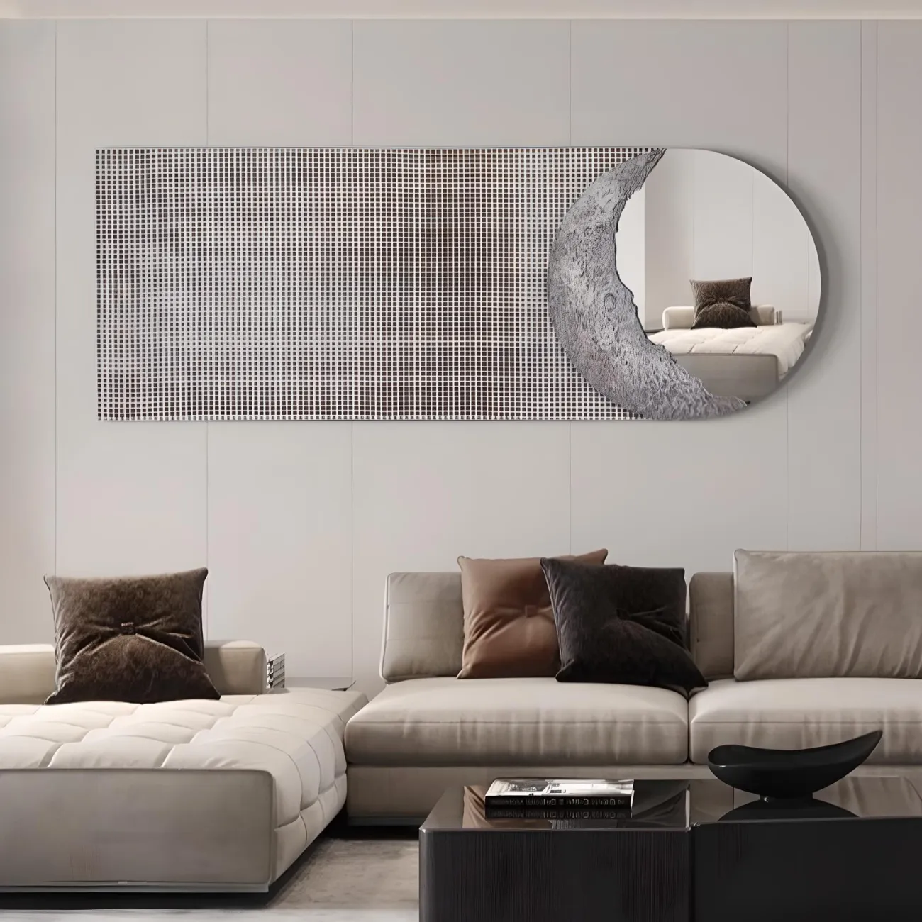 Креативная зеркальная подвесная картина "Пьяная красавица" 37819-30