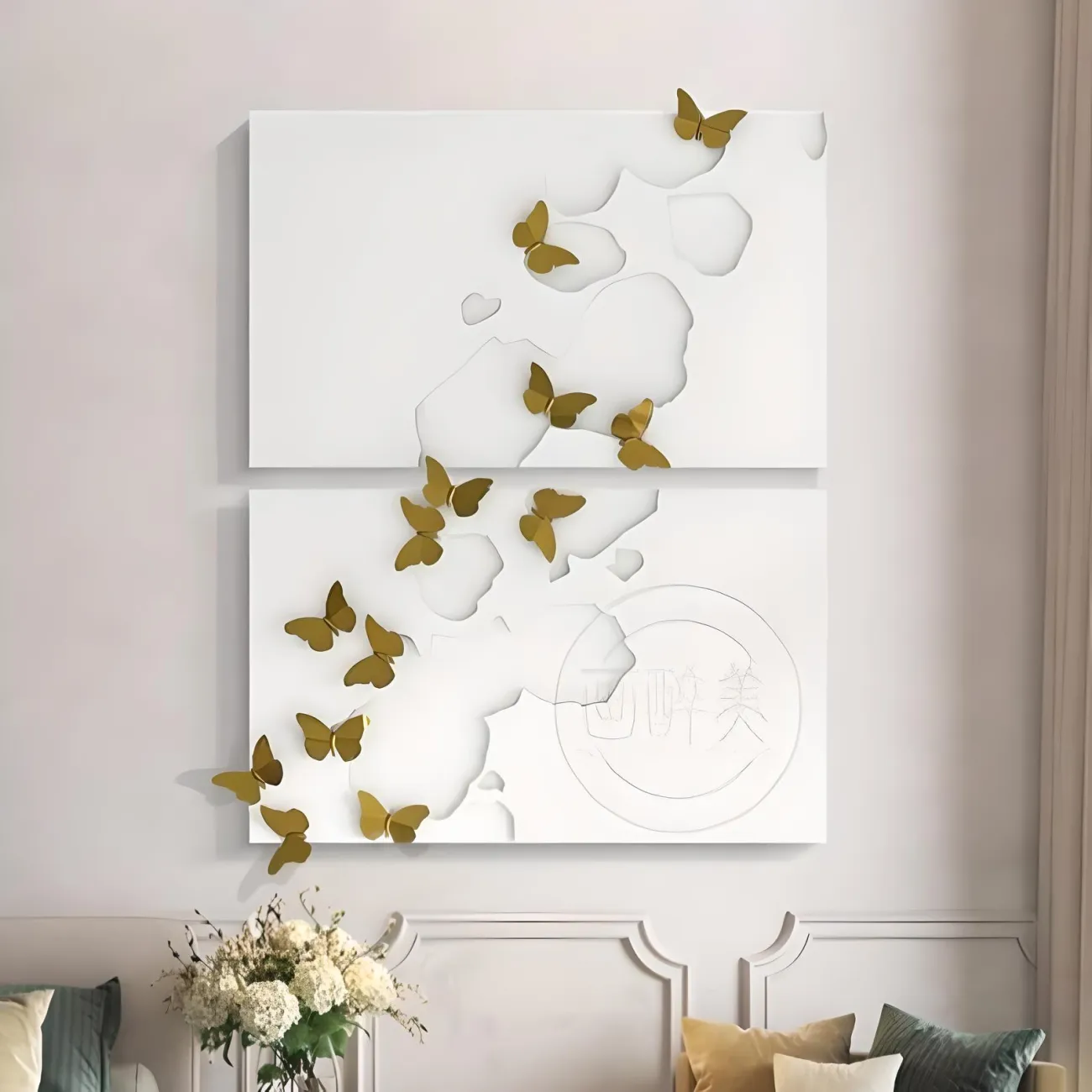 Современная минималистская резная картина "Пьяная красавица" 37820-30