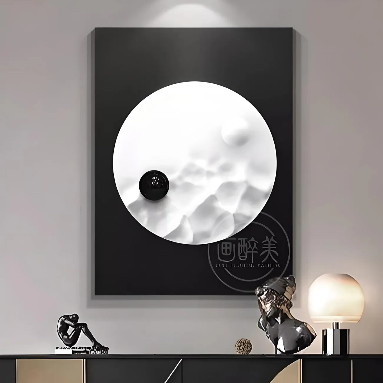 Современная рельефная трехмерная картина "Пьяная красавица" 37826-30