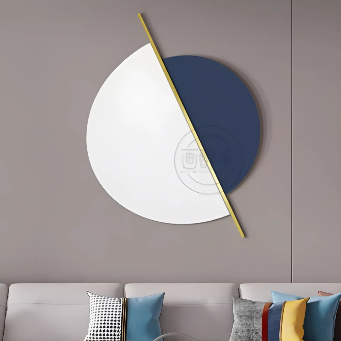 Геометрическая настенная декоративная картина "Пьяная красавица" 37827-30