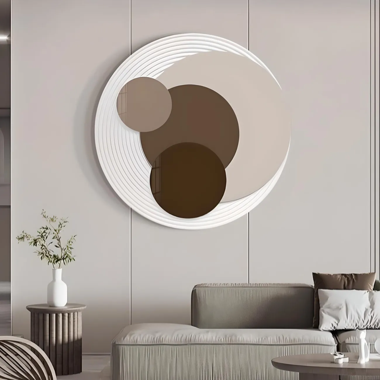 Геометрическая трехмерная акриловая картина "Пьяная красавица" 37829-30