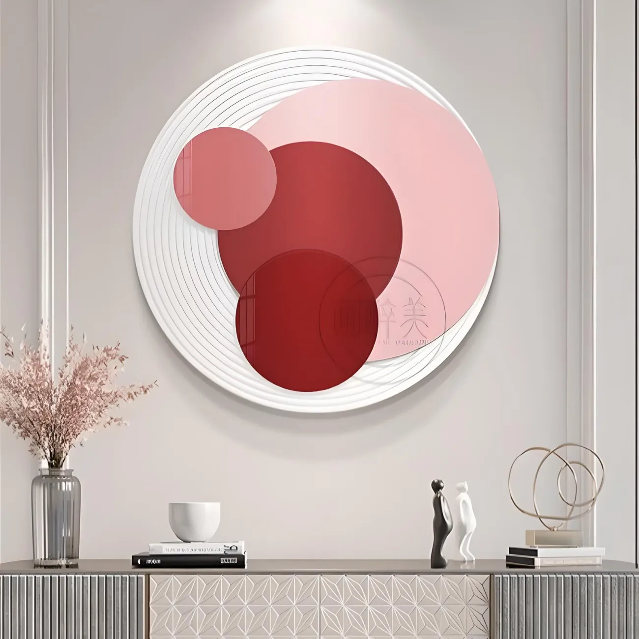 Геометрическая трехмерная акриловая картина "Пьяная красавица" 37829-30