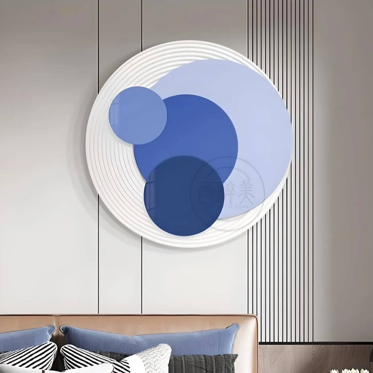 Геометрическая трехмерная акриловая картина "Пьяная красавица" 37829-30