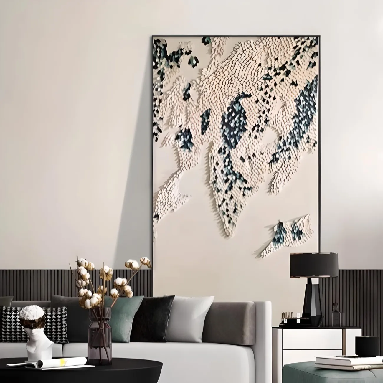 Высококлассная кожаная трехмерная картина "Пьяная красавица" 37839-30