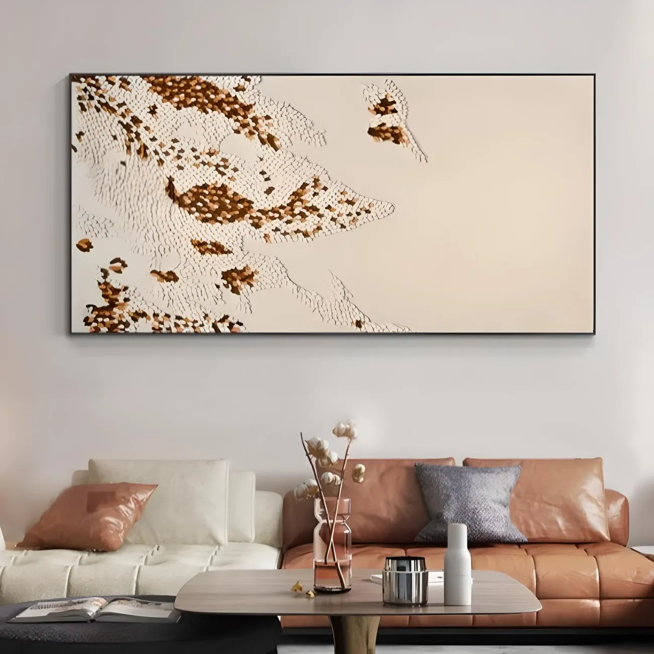 Высококлассная кожаная трехмерная картина "Пьяная красавица" 37839-30