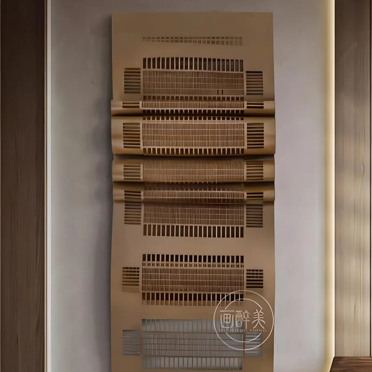 Абстрактная металлическая трехмерная картина "Пьяная красавица" 37847-30