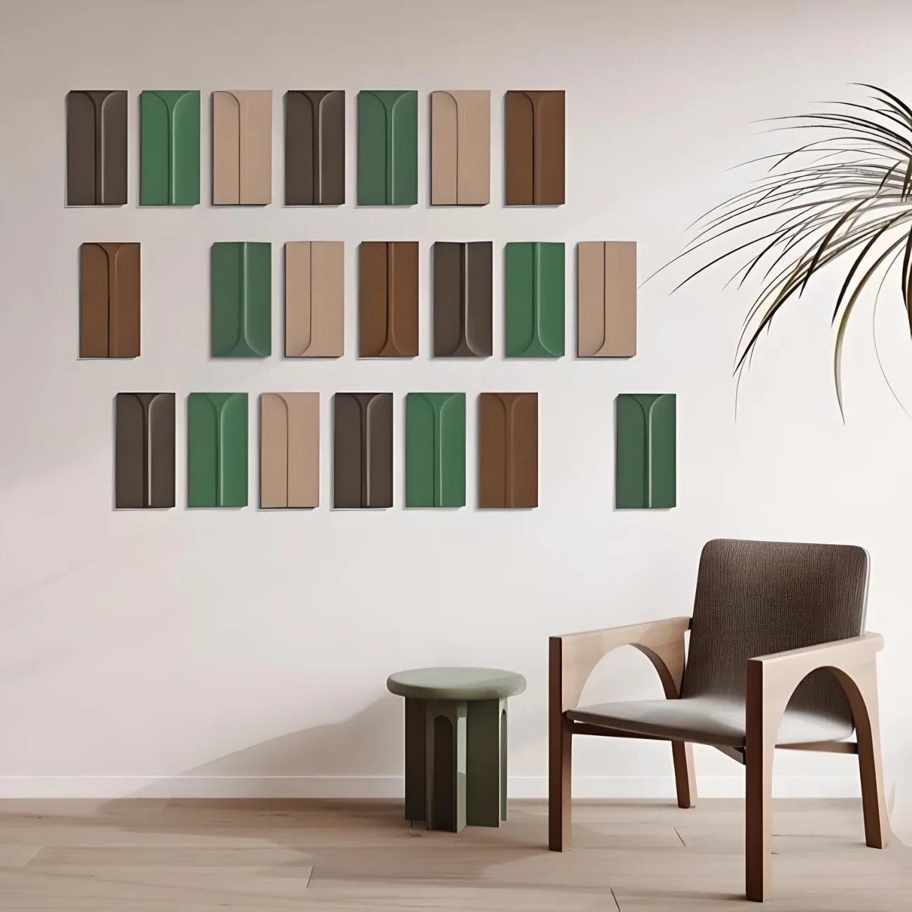 Декоративная современная геометрическая картина "Пьяная красавица" 37857-30