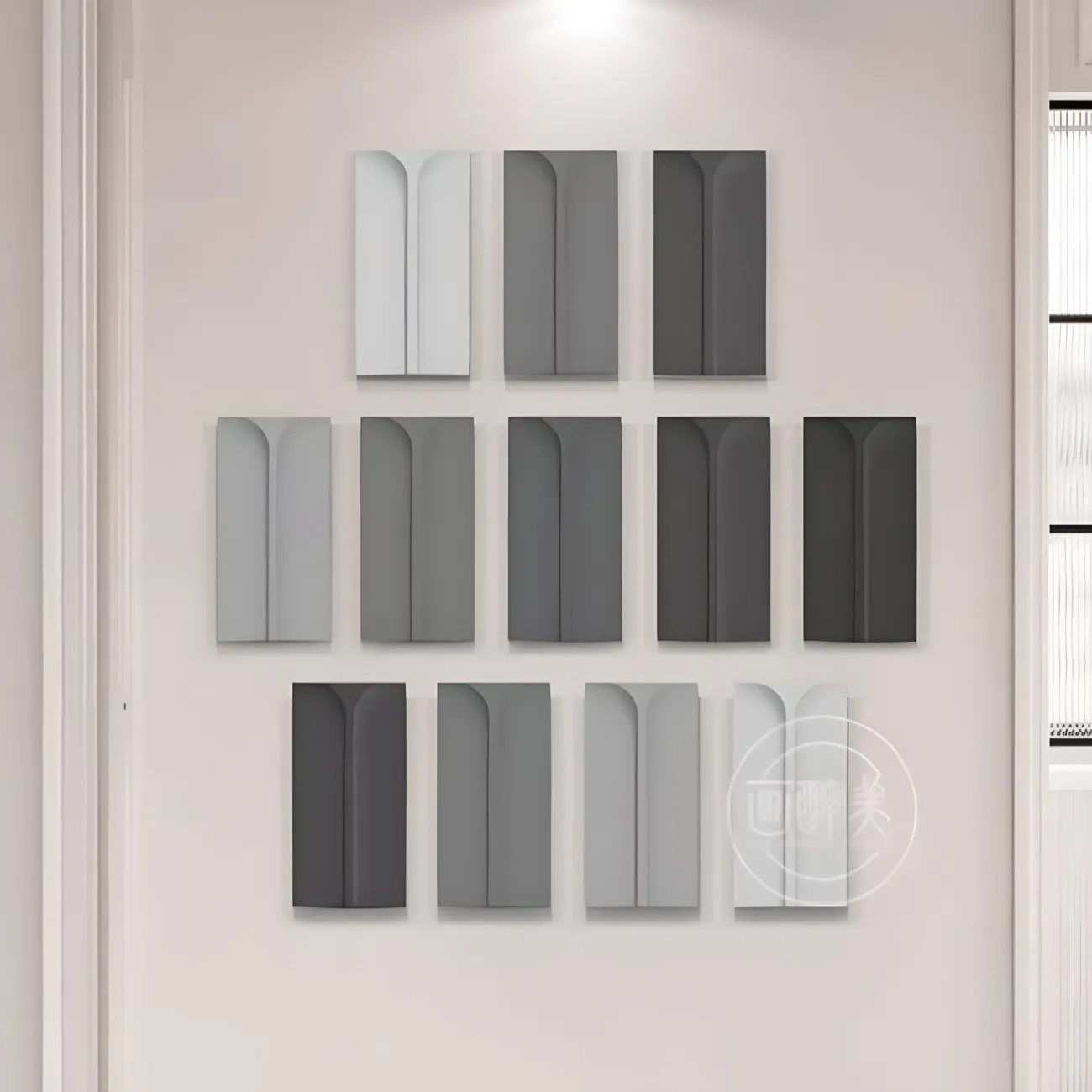 Декоративная современная геометрическая картина "Пьяная красавица" 37857-30