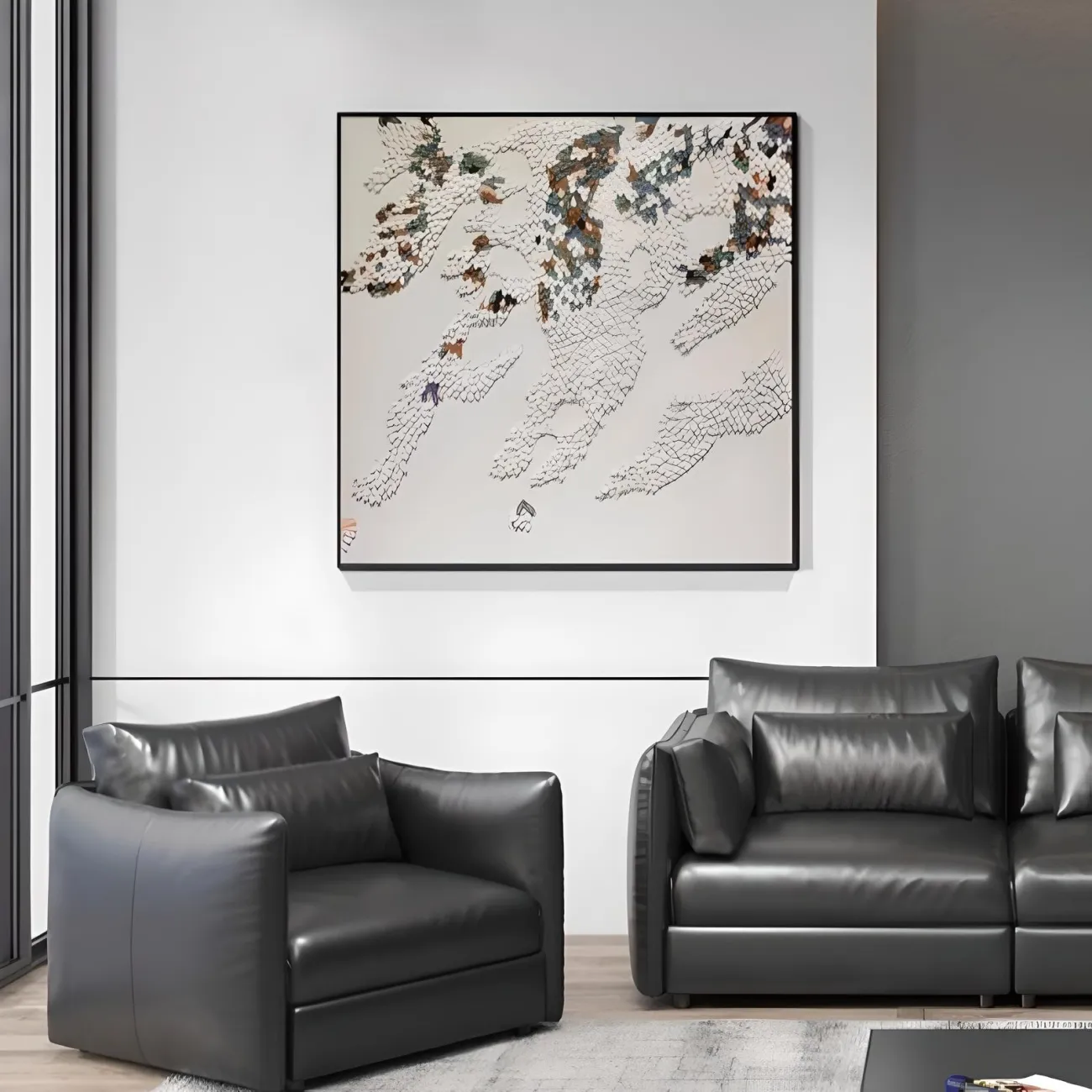 Итальянская абстрактная трехмерная картина "Пьяная красавица" 37858-30