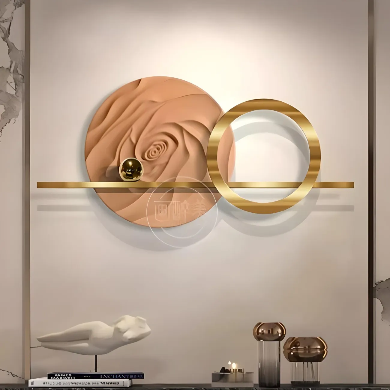 Итальянская минималистичная трехмерная картина "Пьяная красавица" 37863-30