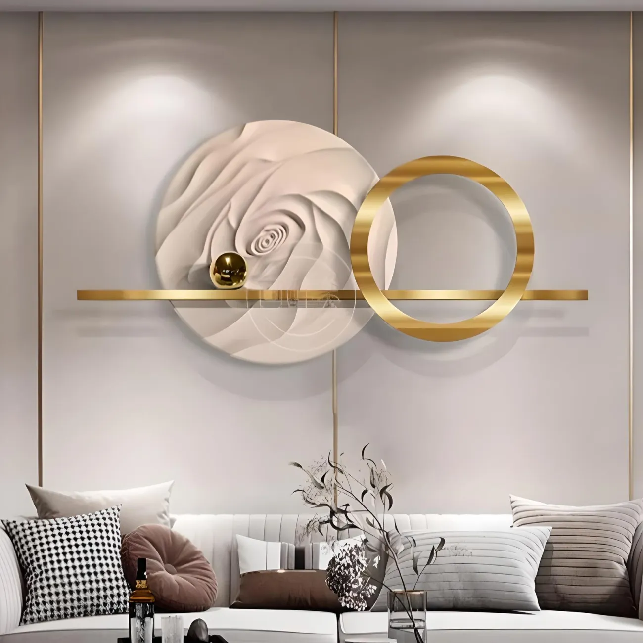 Итальянская минималистичная трехмерная картина "Пьяная красавица" 37863-30