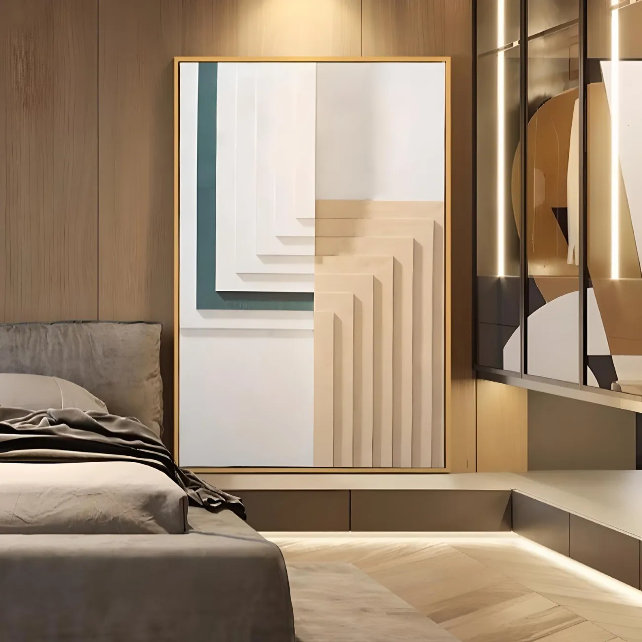 Художественная минималистичная декоративная картина "Пьяная красавица" 37874-30