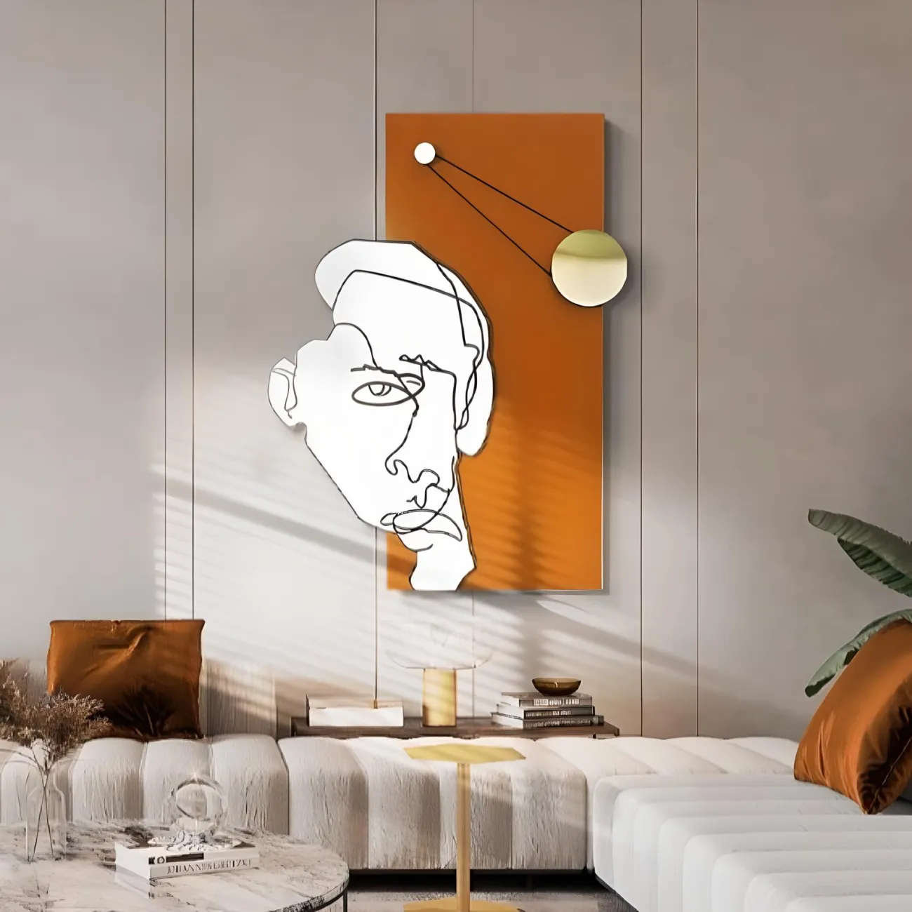 Креативная подвесная абстрактная картина "Klein Blue Face" 37886-30 Креативная подвесная абстрактная картина "Klein Blue Face" 37886-30