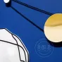 Креативная подвесная абстрактная картина "Klein Blue Face" 37886-30