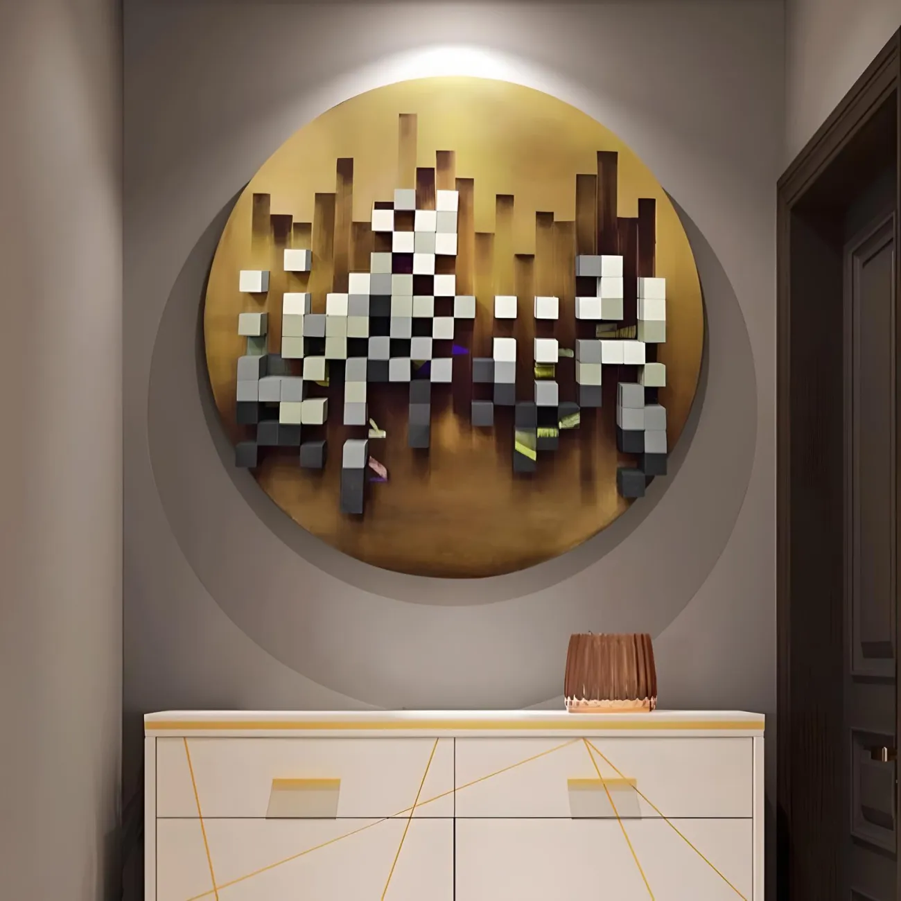 Декоративная современная трехмерная картина "Пьяная красавица" 37888-30