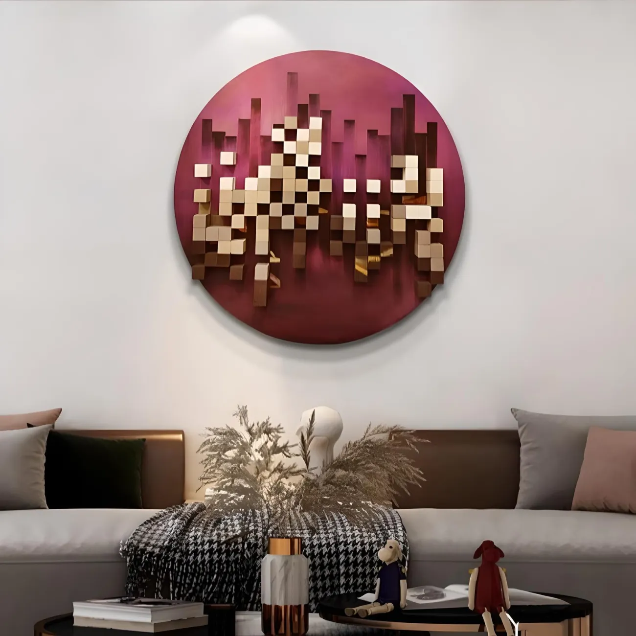 Декоративная современная трехмерная картина "Пьяная красавица" 37888-30