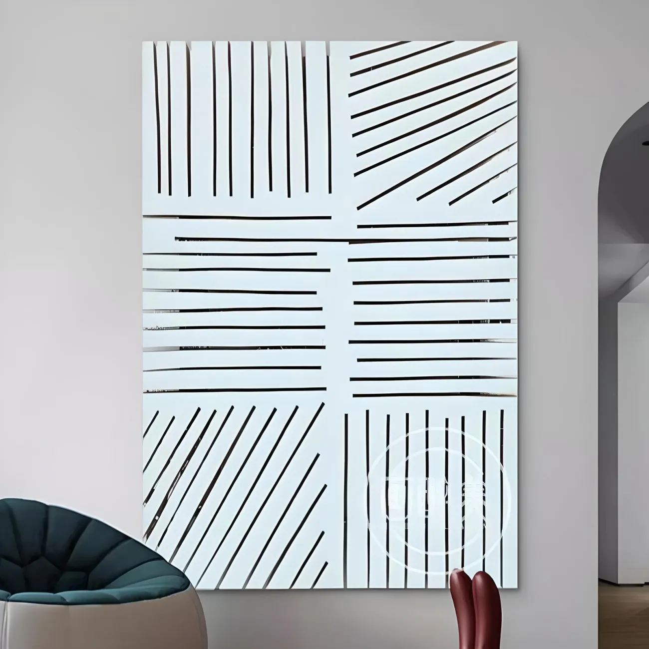 Минималистская декоративная трехмерная картина "Пьяная красавица" 37900-30