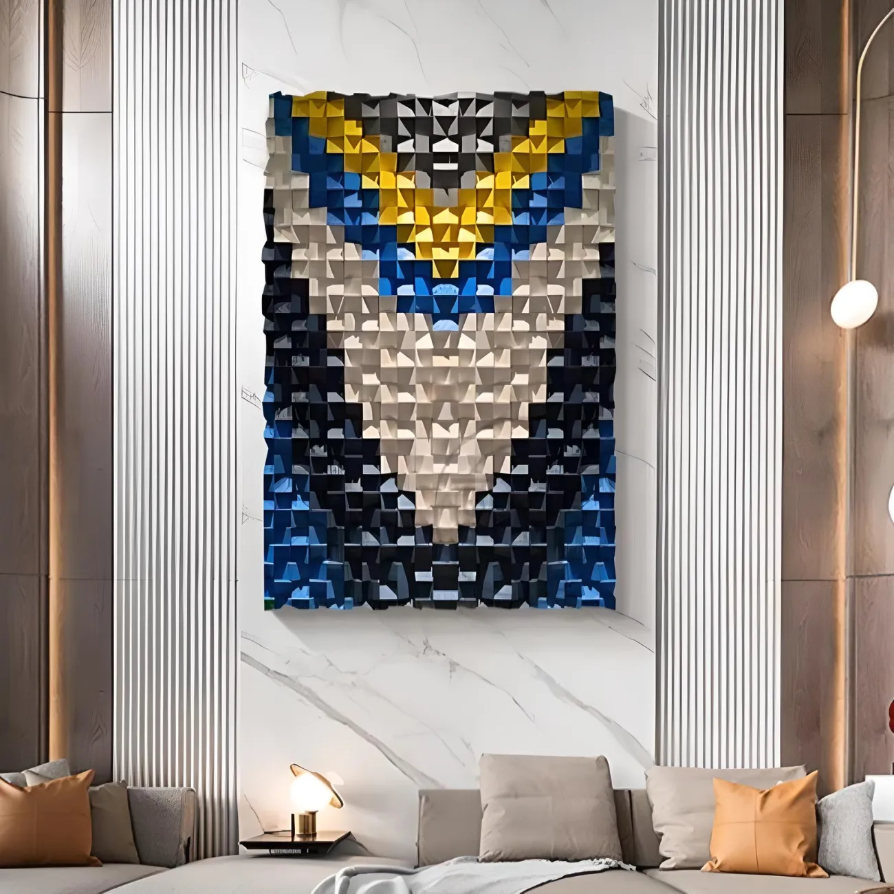 Декоративная градиентная трехмерная картина "Пьяная красавица" 37901-30