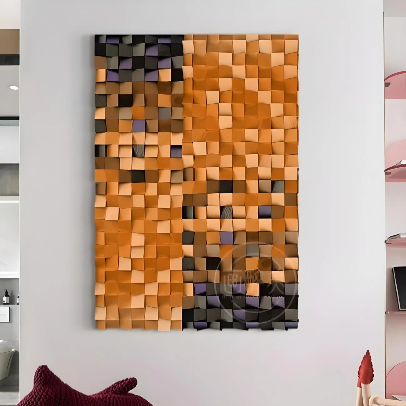 Декоративная градиентная трехмерная картина "Пьяная красавица" 37901-30