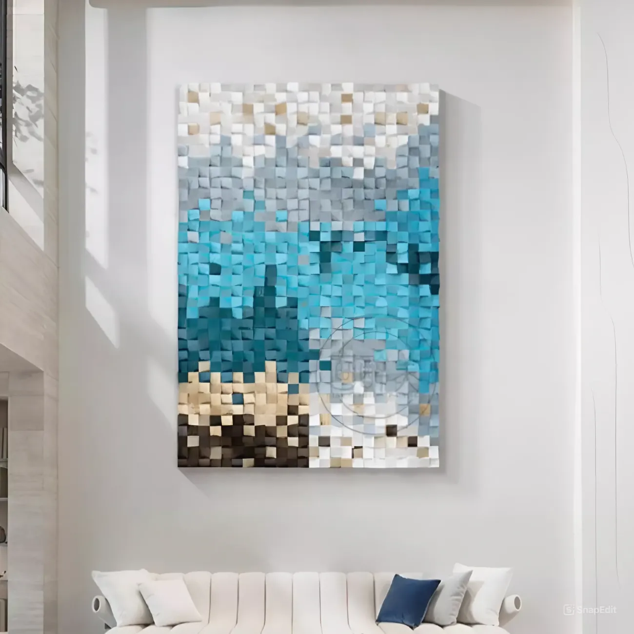 Декоративная градиентная трехмерная картина "Пьяная красавица" 37901-30