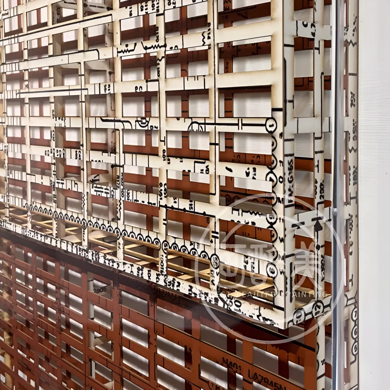 Дизайнерская современная акриловая картина "Пьяная красавица" 37908-30