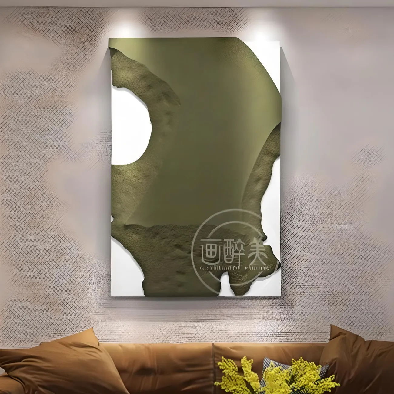 Трехмерная рельефная минималистичная картина "Пьяная красавица" 37914-30